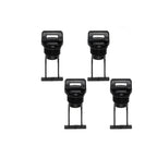 Set of 2 Black Plastic Hull Drain Kits for Kayak Canoe Boat