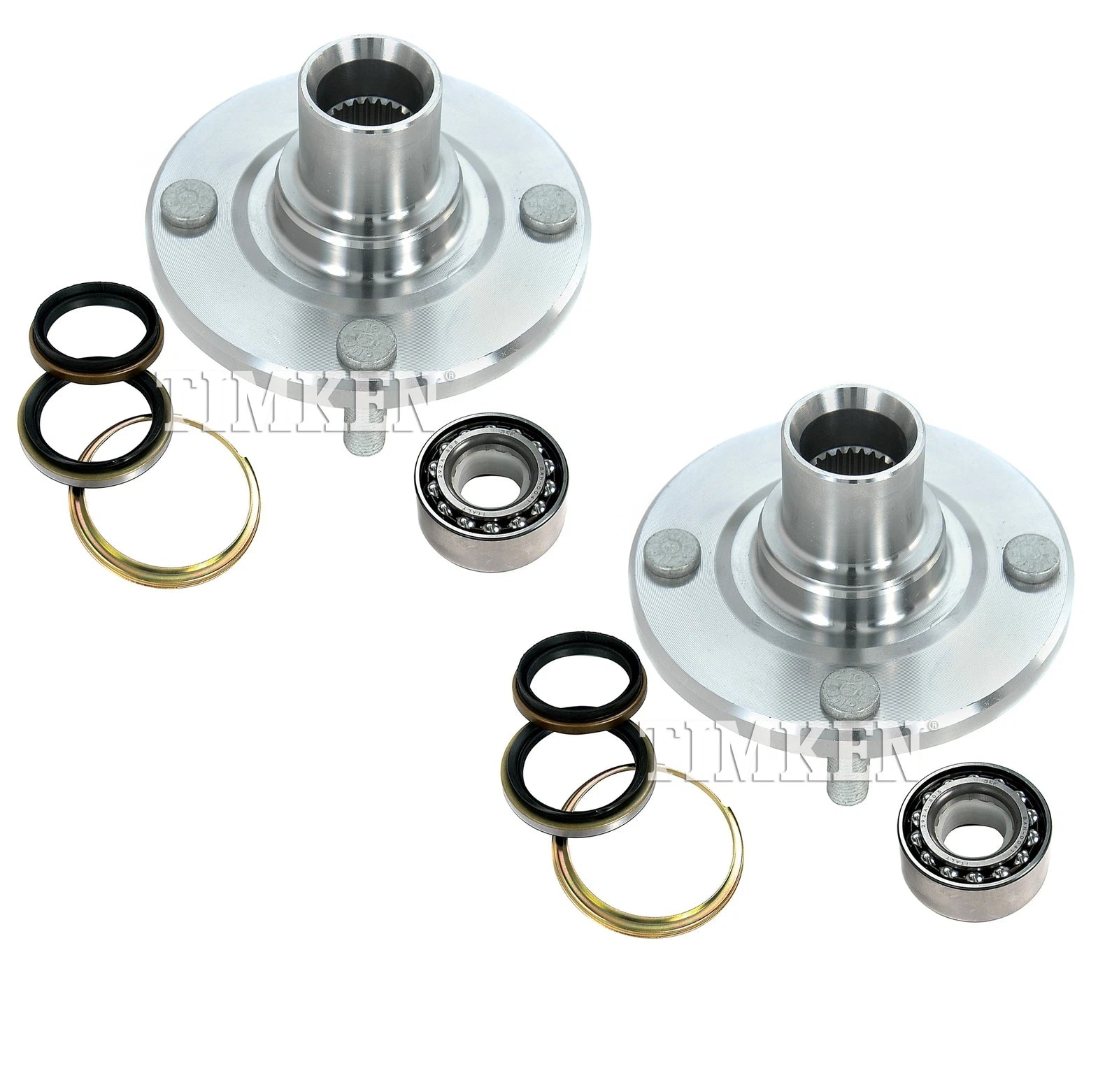 Set of 2 Front Timken Wheel Bearing Hub Kit for Chevy Geo Toyota FWD