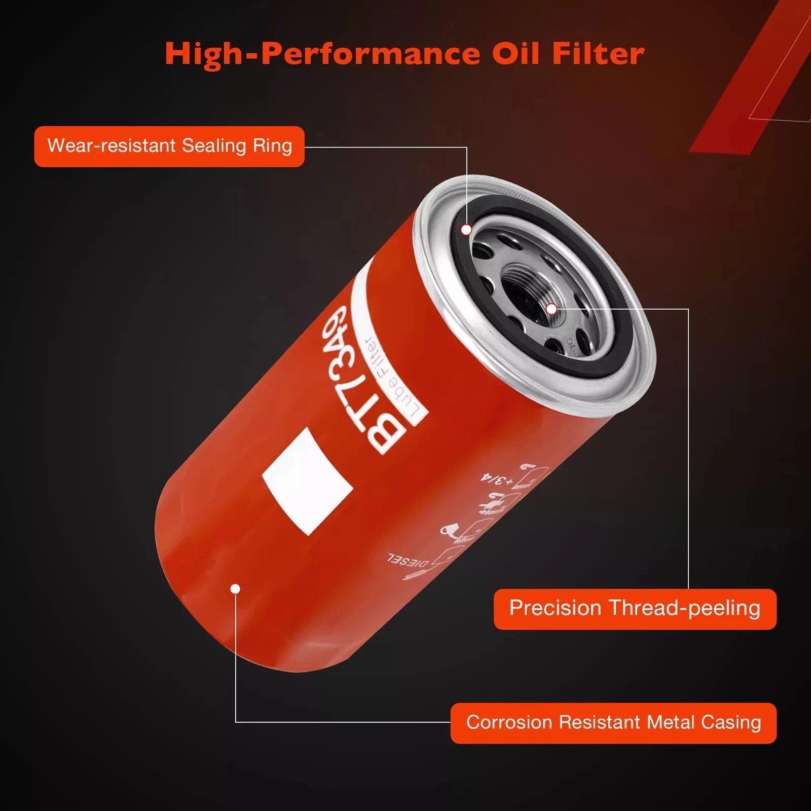 3X Diesel Oil Fuel Filter for Dodge Ram 2500 3500 (2003–2023) BT7349