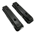 LT1 Style Black Aluminum Valve Covers Replacement w Gaskets for Chevy SBC (1997–2002)