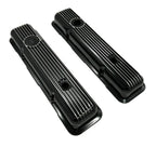 LT1 Style Black Aluminum Valve Covers Replacement w Gaskets for Chevy SBC (1997–2002)
