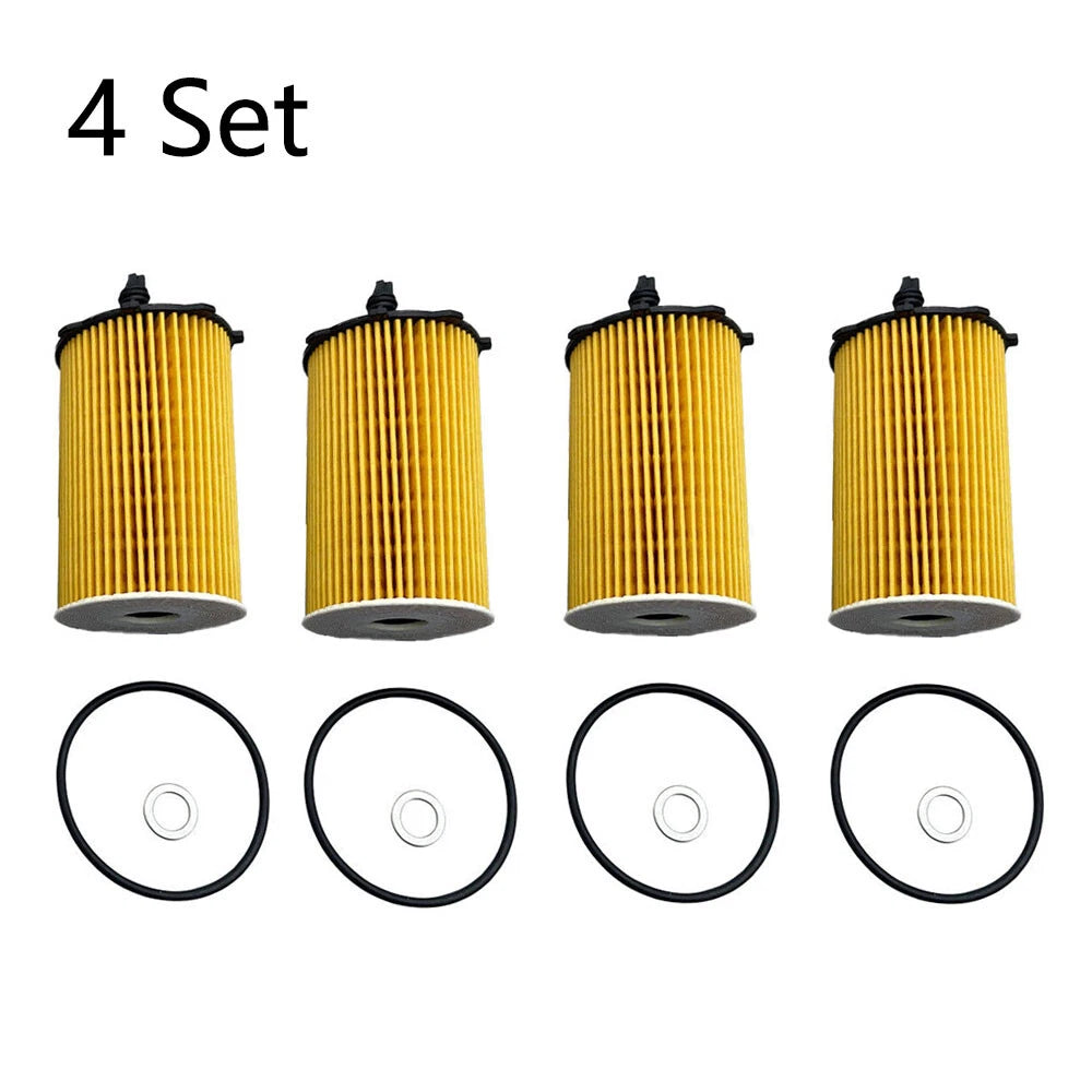 Set of 4 Oil Filters for Hyundai Azera, Kia Cadenza, Sedona, Sorento (2011–2019) 26320-3CAA0