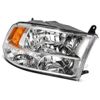Set of 2 Chrome Headlight Assemblies for Ram 1500 2500 3500 (2011–2018)