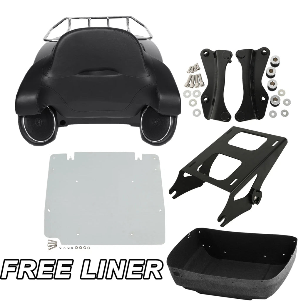 Trunk Pad Mount Rack Speakers Mount Plate for Harley Touring Glide (2014–2026)