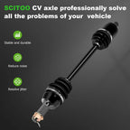 CV Axle Shaft Set of 2 for Polaris RZR 570 (2012–2016)