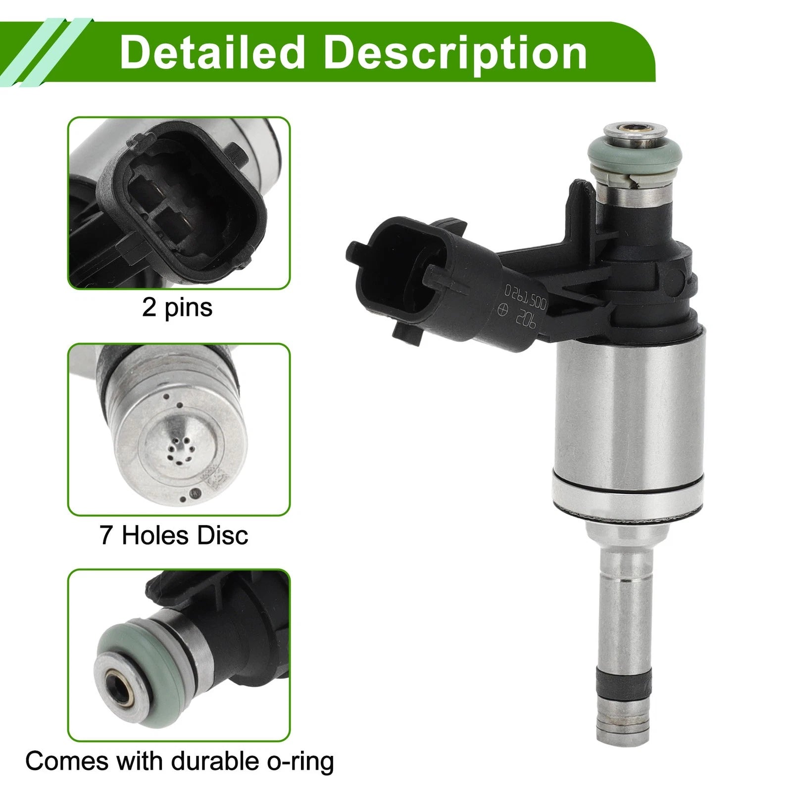 Fuel Injector No.DJ5E-9F593-AA/0261500403/0261500206 for Ford 2.0T 