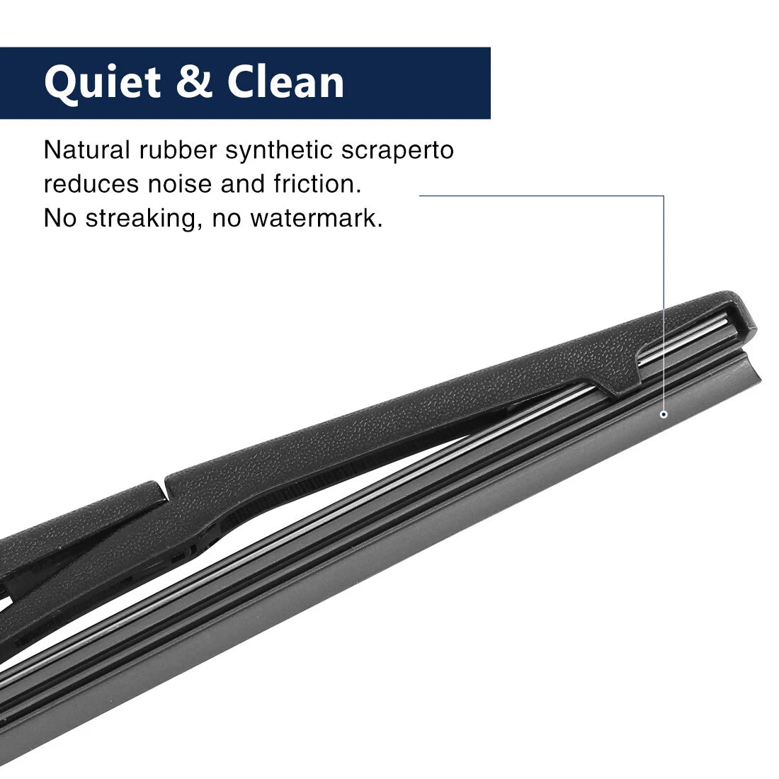 Set of 2 Rear Windshield Wiper Blade Arms for Lexus RX400h (2003–2008) 14 Inch