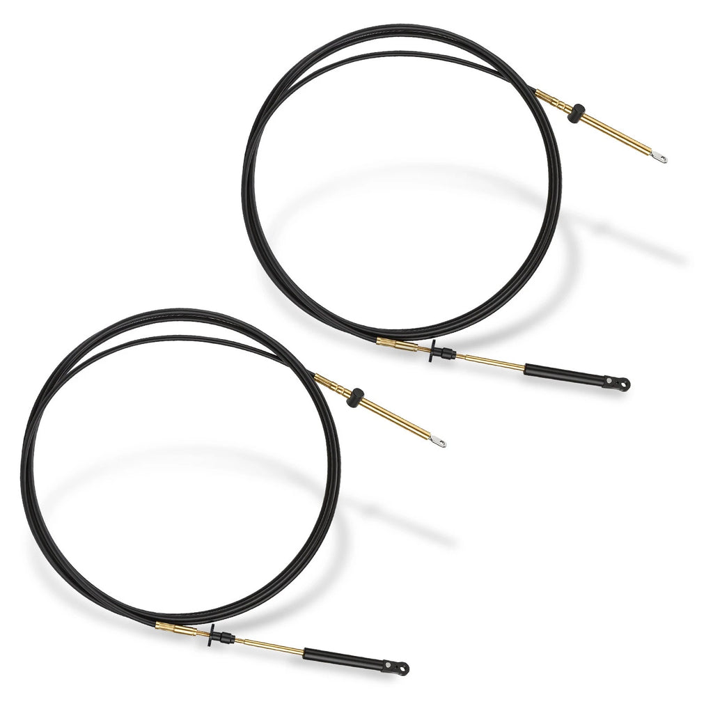 Set of 2 Shift & Throttle Cables 14' for Johnson Evinrude OMC BRP (N/A)