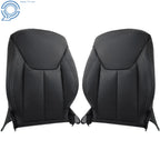 Set of 2 Black Leatherette Front Side Seat Back Covers for Jeep Wrangler (2013–2017)