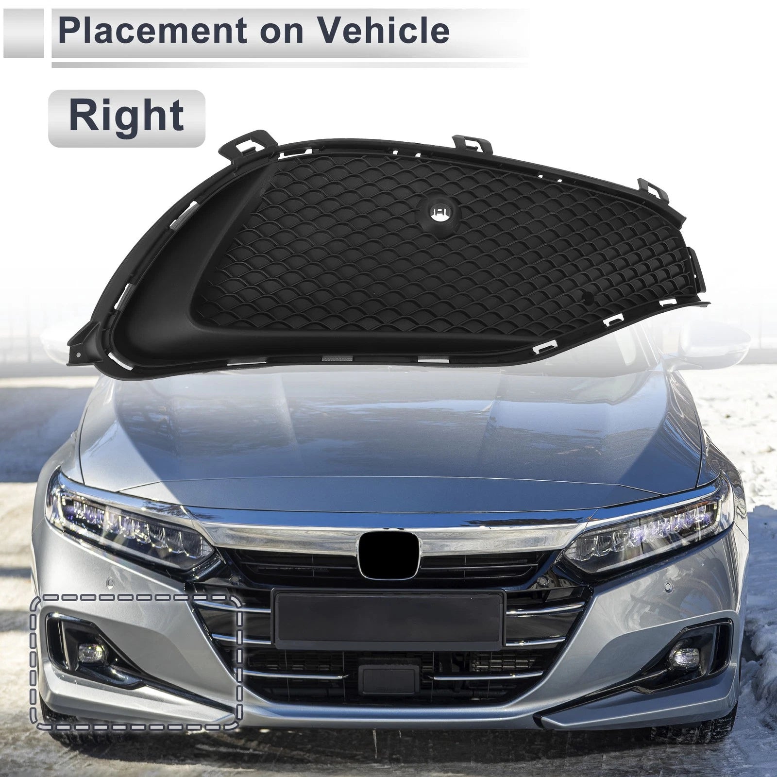 1 Pc Fog Light Grill for Mercedes Benz W117 (2016–2019) No. 1178857600