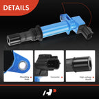 Set of 8 Blue Ignition Coils for Jeep Grand Cherokee (1999–2007) Dodge Ram 1500
