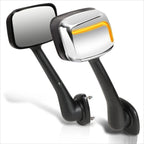 Set of 2 LED Signal Hood Mirrors for Freightliner Cascadia (2008–2017)