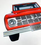 Front Bumper Metal Sign for Ford Bronco (1967–1967)