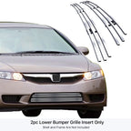 Stainless Silver Billet Grille for Honda Civic/Hybrid Sedan (2009–2011)