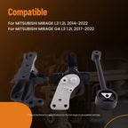 3X Engine Motor Mount Set for Mitsubishi Mirage G4 (2017-2022)