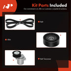 3X Serpentine Belt Drive Component Kit for Ford Focus (2007-2011)