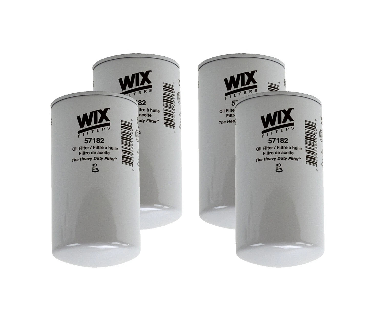 Set of 4 Engine Oil Filters for Ford Freightliner IC Peterbilt (Turbo)