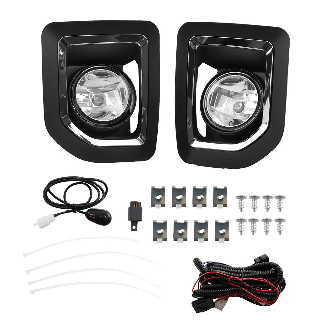 Fog Lights for GMC Sierra 2500HD 3500HD (2015–2019) w/Bulbs