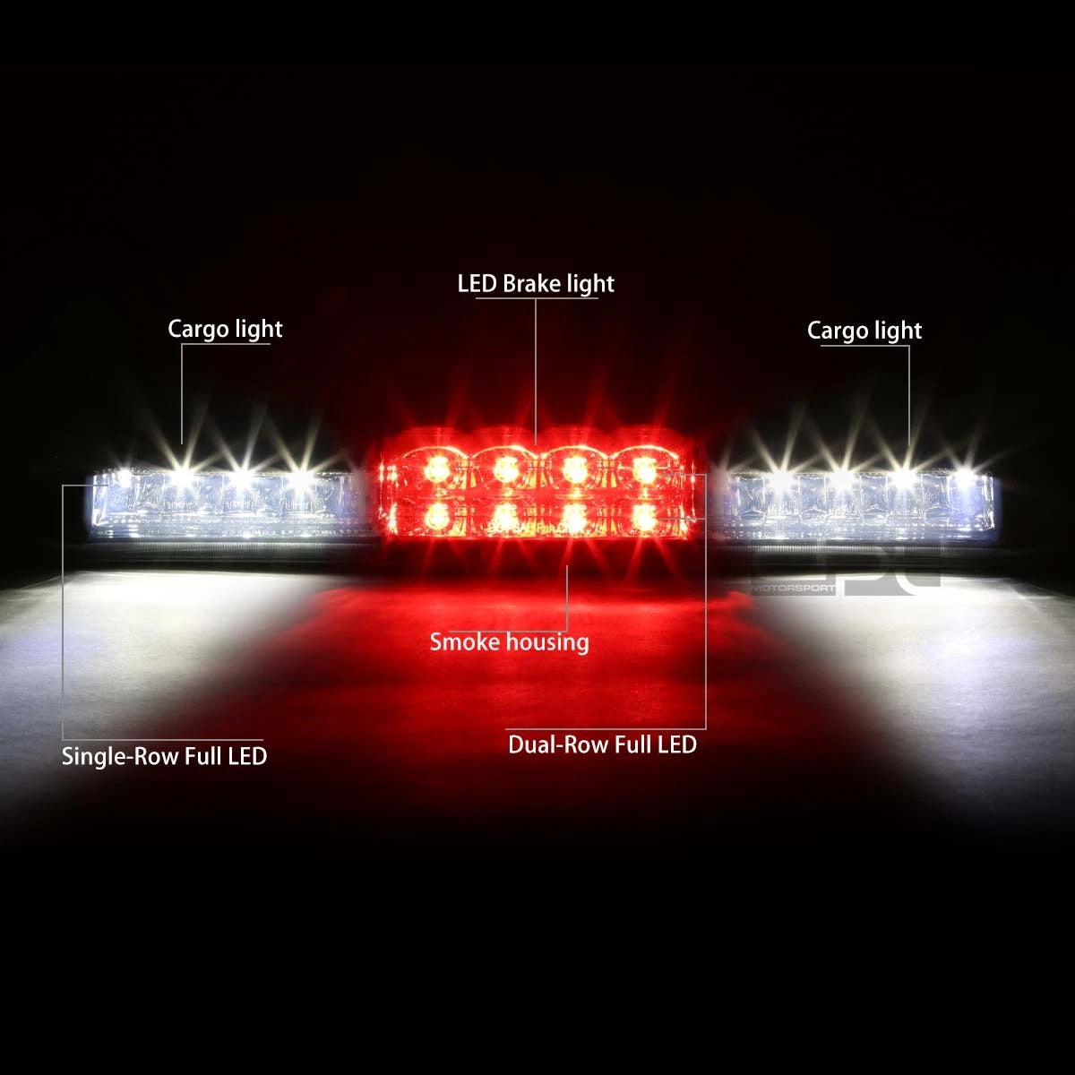 LED Third Tail Brake Light Cargo Lamp Bar for Silverado Sierra (1999–2007)