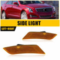 2X Amber Lens Side Marker Light Cover for Cadillac XTS (2013–2017)