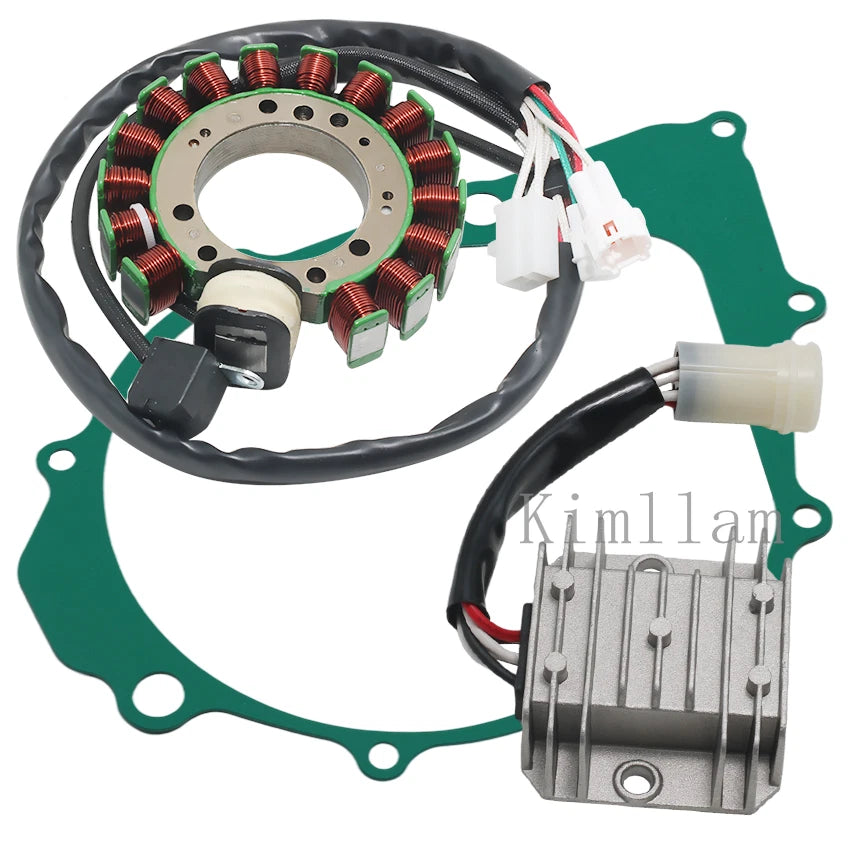 Stator Coil, Regulator, Gasket for Yamaha YFM350ER Moto-4 350 (1995) 3HN-85510-10