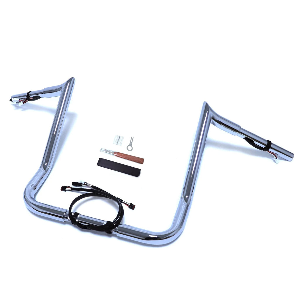 14" Miter Cut Prewired Handlebar for Harley Street Glide/Electra Glide/Ultra Limited (2016–2023)