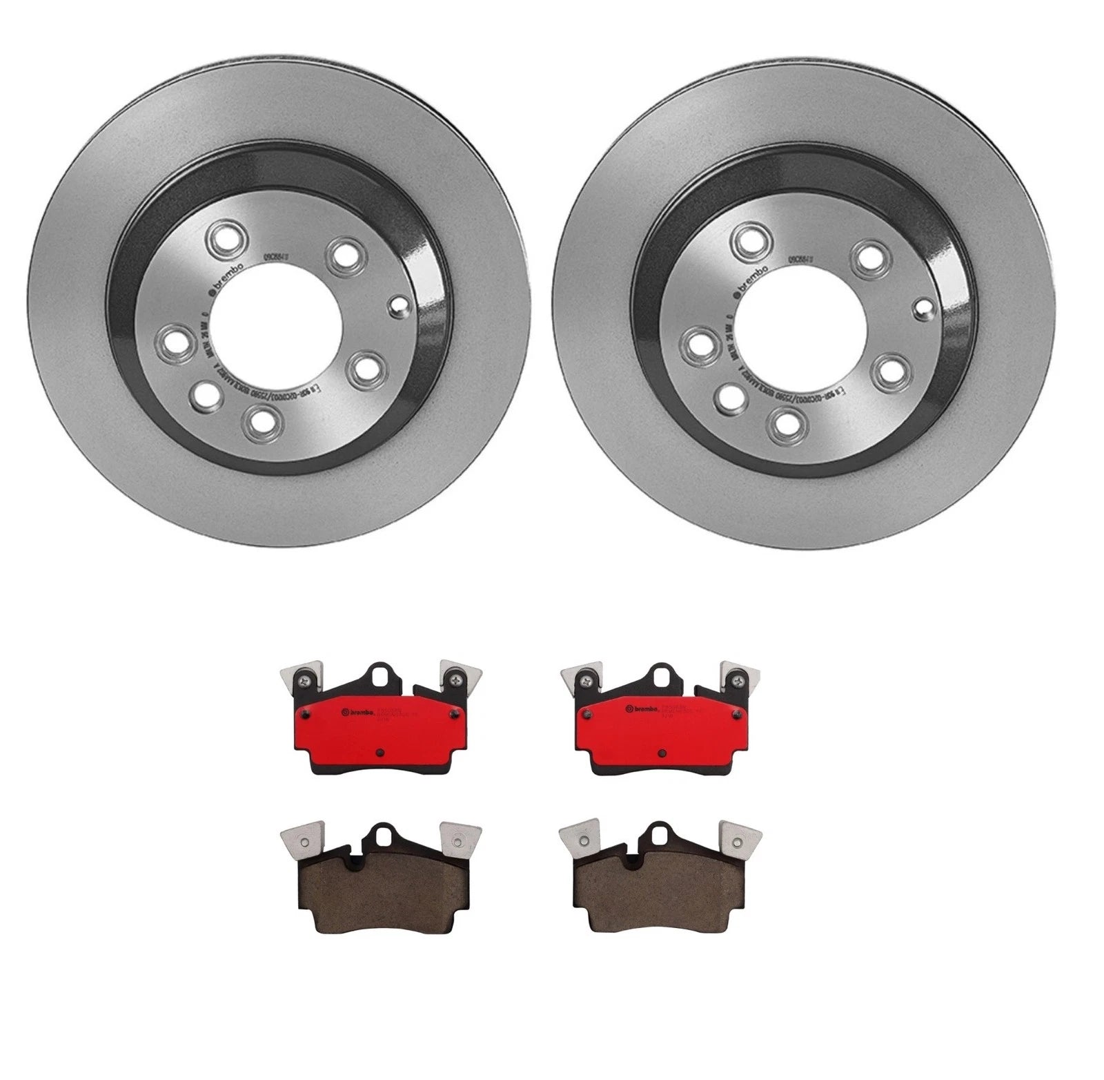 Brembo Rear Brake Kit with Ceramic Pads & 330mm Disc Rotors for Q7 Cayenne Touareg (2007–2018)