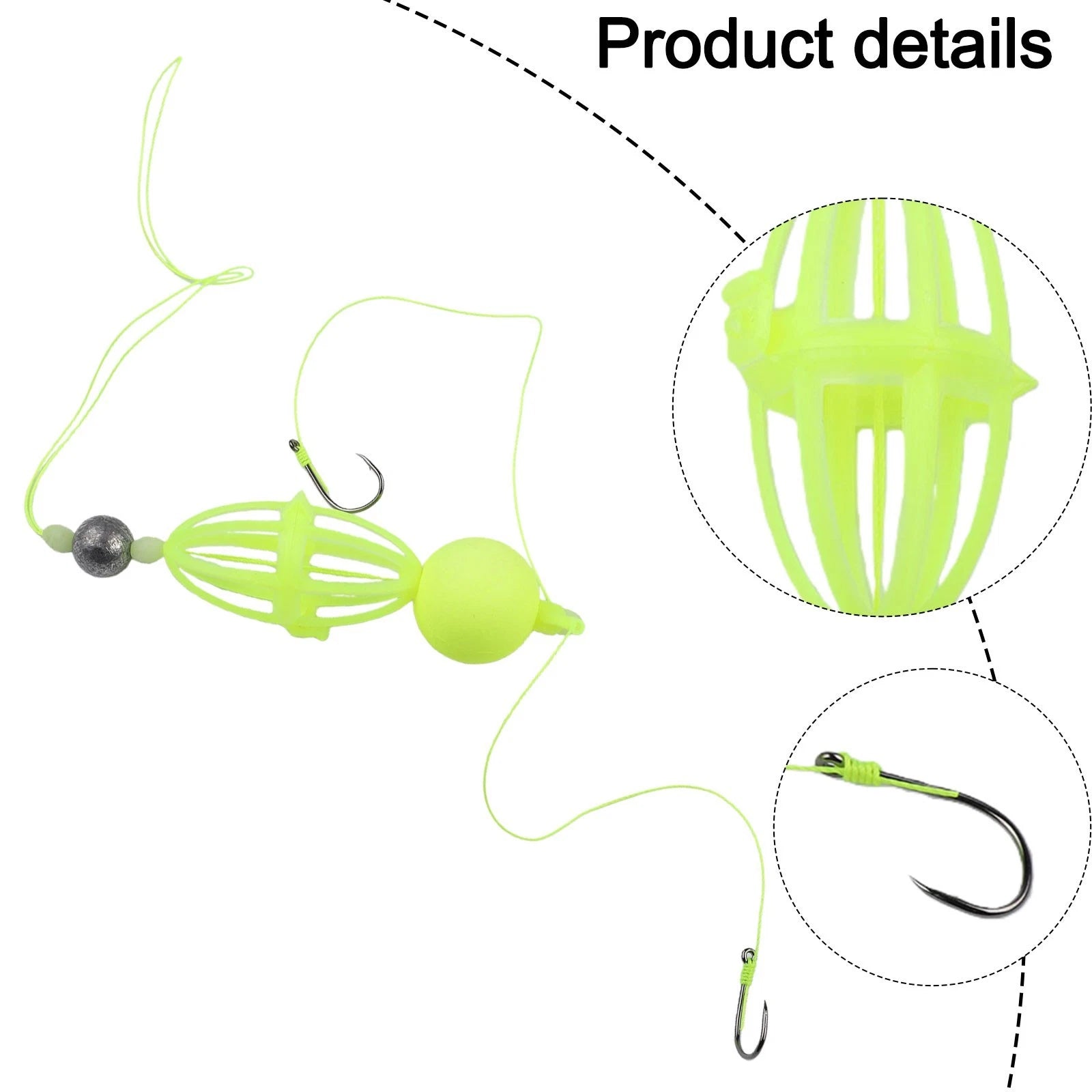 Metal Double Hook Fishing Hooks for (Sizes 8-13)