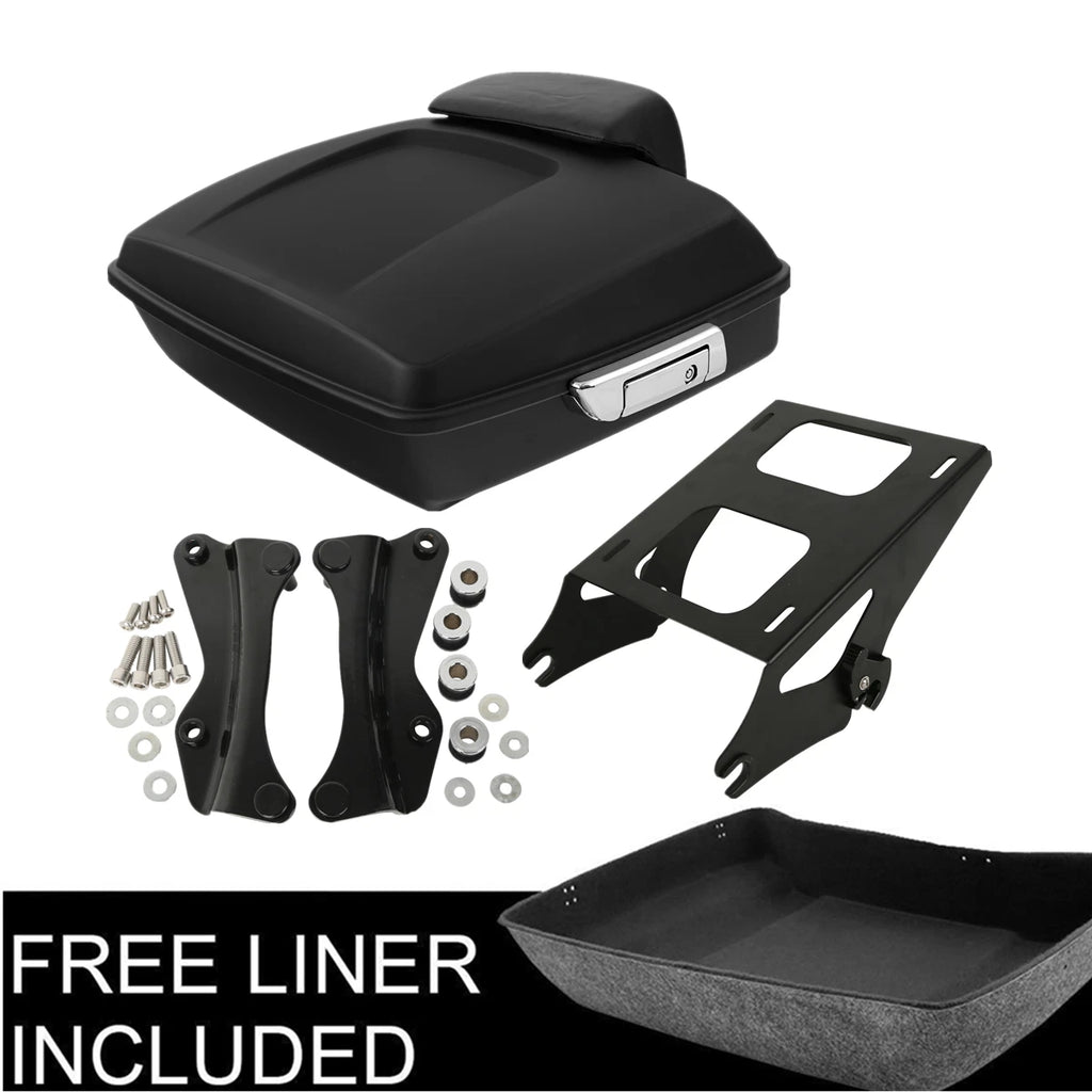 Matt Chopped Tour Trunk Rack Docking Kit for Harley Electra Glide (2014–2023)