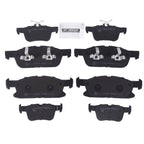 Set of 8 Ceramic Brake Pads for Ford Edge Lincoln MKX Nautilus (2015–2018)