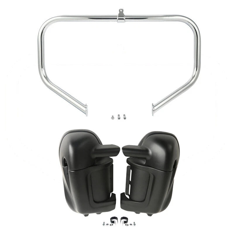 Matte Lower Vented Fairing & Engine Guard Bar for Harley Electra Glide (2009–2013)