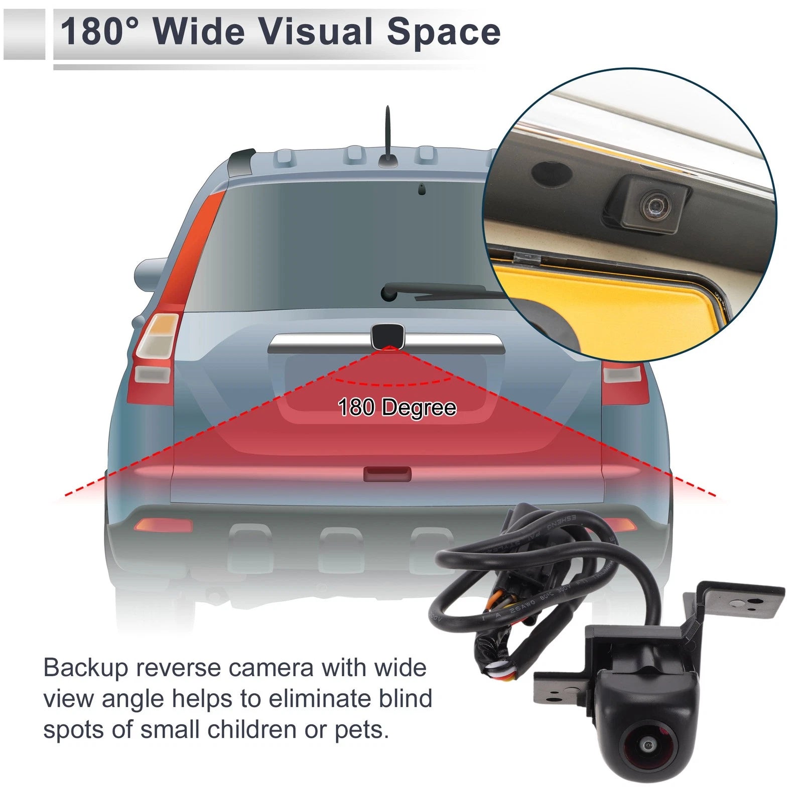Rear View Camera for Hyundai Tucson (2016–2019) 120-180 Degree