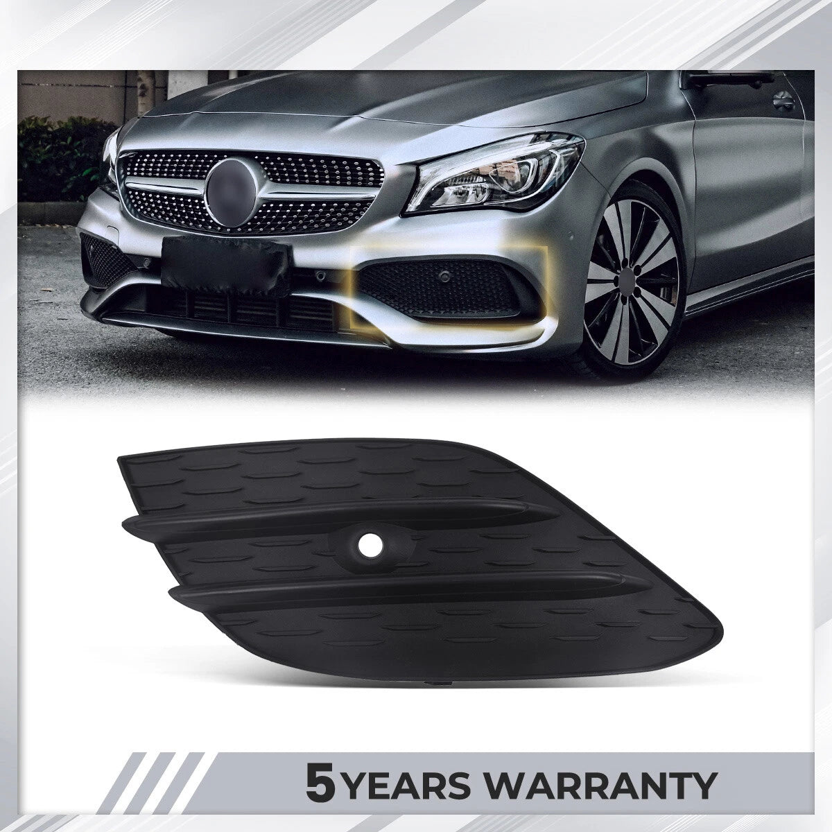 Front Left Fog Light Grille for Mercedes Benz CLA250 (2020–2023)