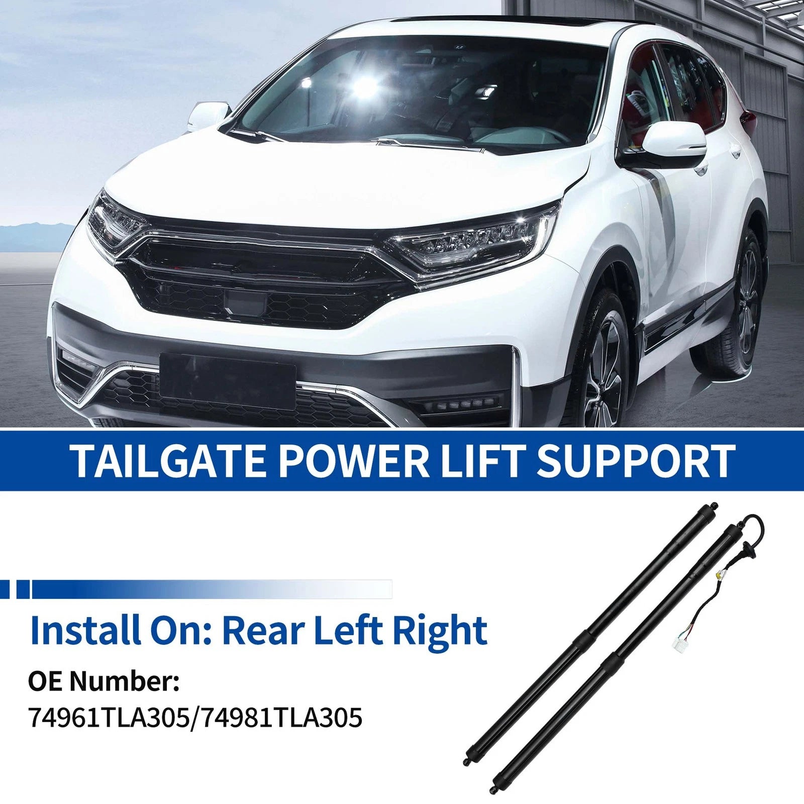 Rear LH RH Tailgate Power Lift Support for Honda CR-V (2017–2021) No.74961TLA305