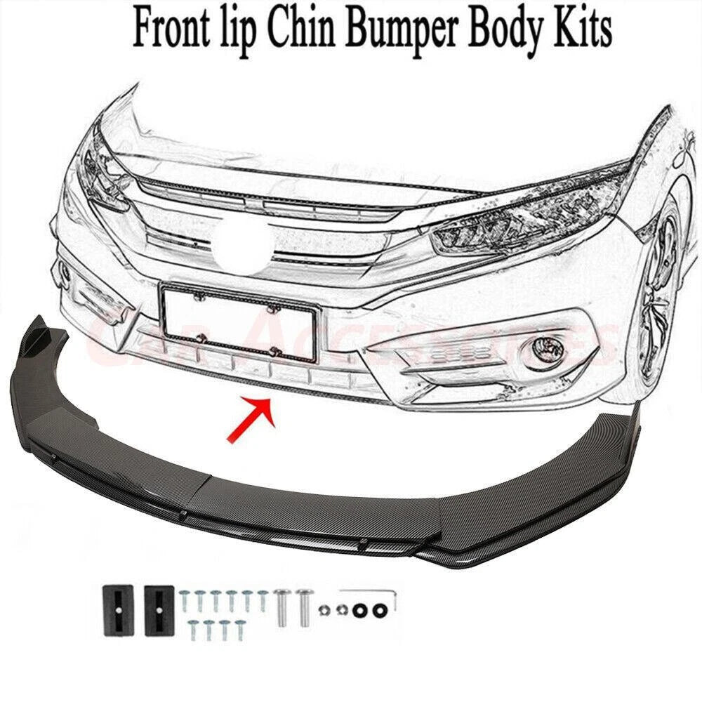 Carbon Fiber Front Bumper Lip Splitter & Side Skirts Kit for Audi A5 S5 A6 A7 A8 (2010–2023)