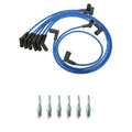 NGK Wire Set & 6 V-Power Spark Plugs for Ford Mustang 3.8 3.9 V6 (1994–2004)