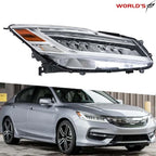 Full LED Headlights for Honda Accord Sedan (2016–2017) Chrome