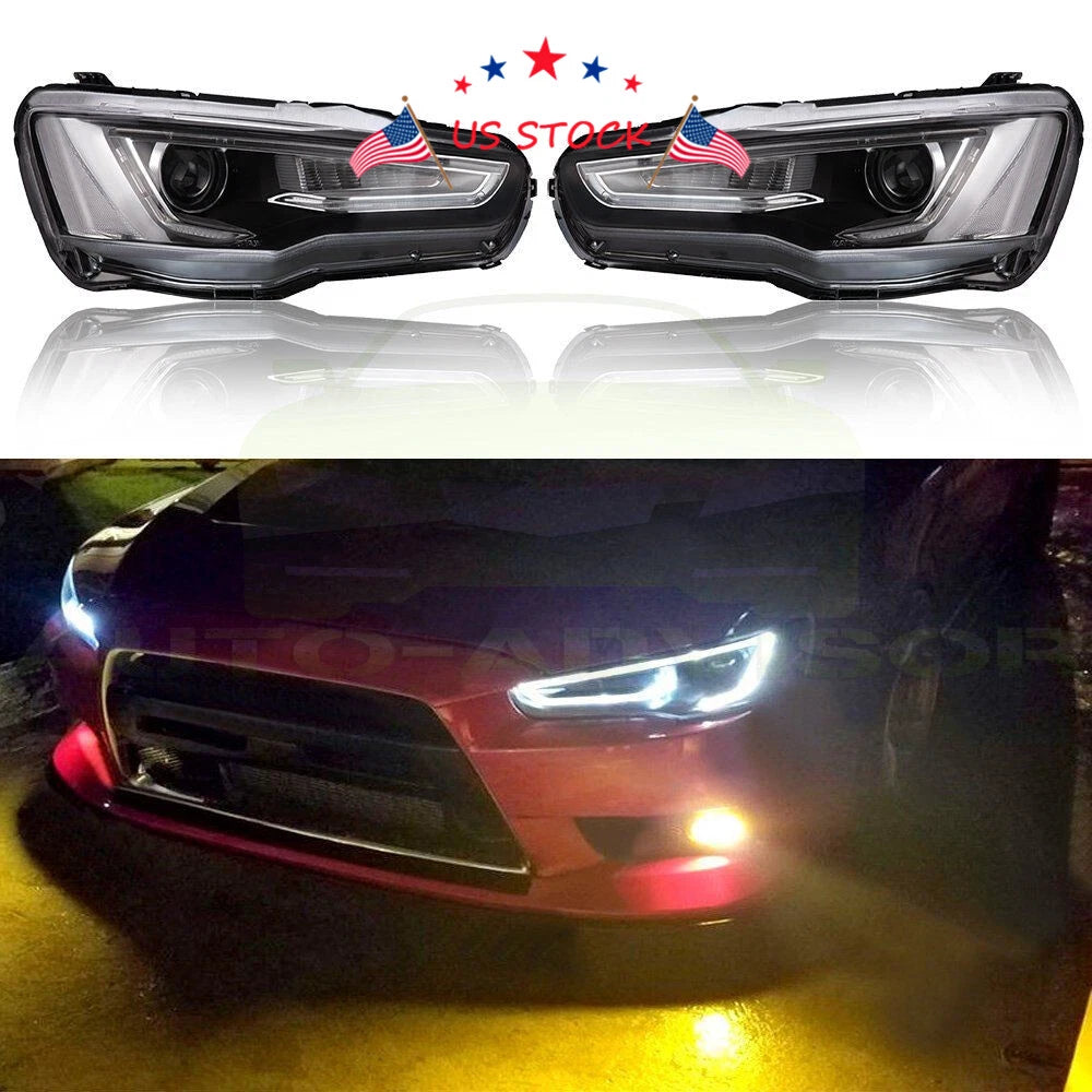 LED Headlights for Mitsubishi Lancer EVO (2008-2017) Dual Beam