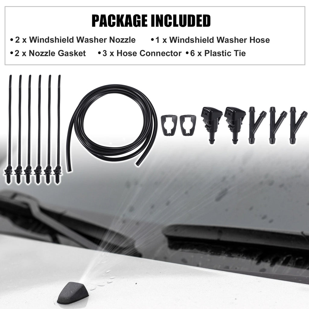 Set of 2 Windshield Washer Nozzles No. 8265A048 for Mitsubishi Eclipse (1995–1999)
