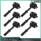 6 Ignition Coils for Mercedes Benz C300 (2013–2014) C350 (2012–2015) 3.5L