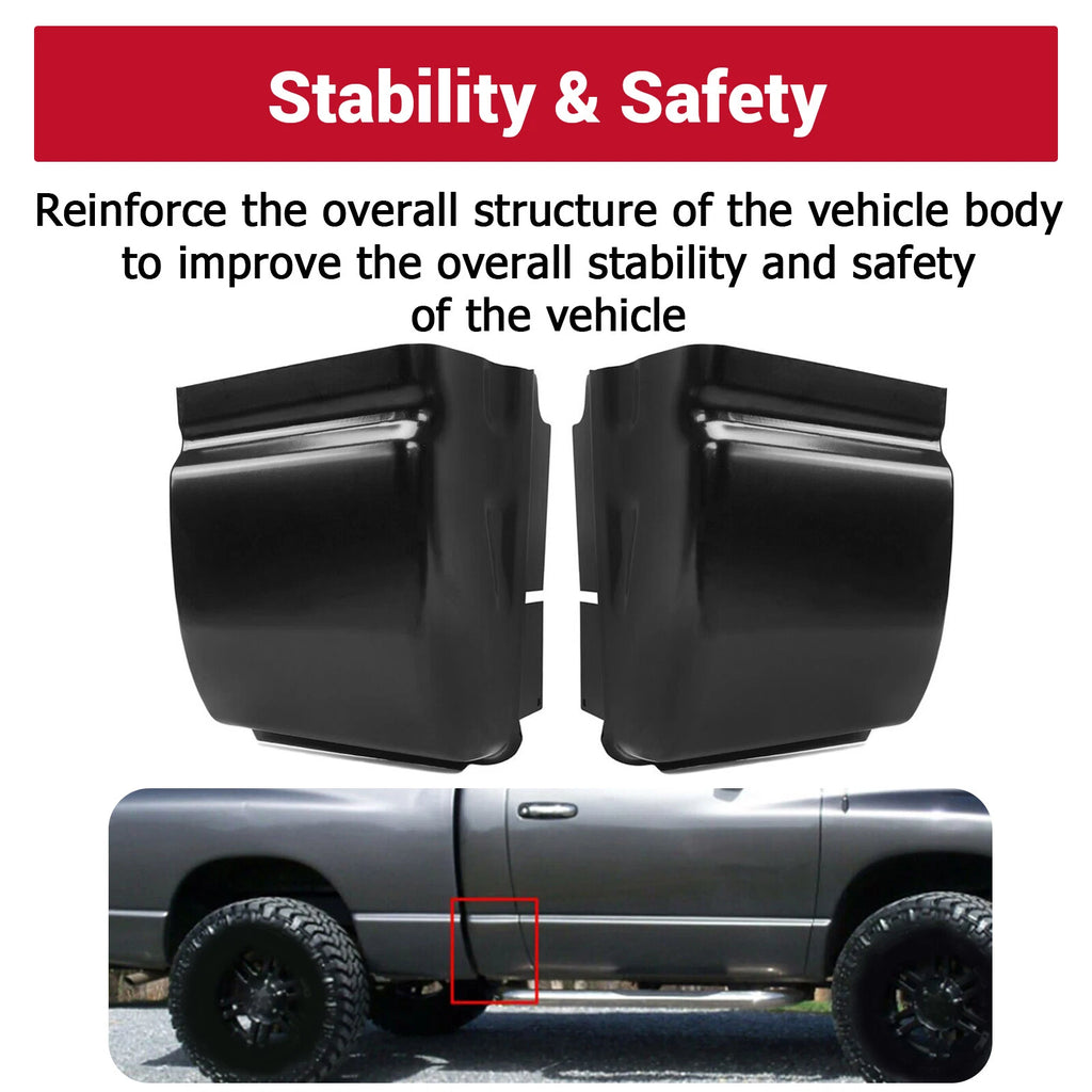Corner Rocker Panel Kit for Dodge Ram 1500 2500 3500 (2002–2009)