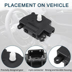 2 x No.68048902AA HVAC Heater Blend Door Actuators for Dodge Ram (2009-2010)