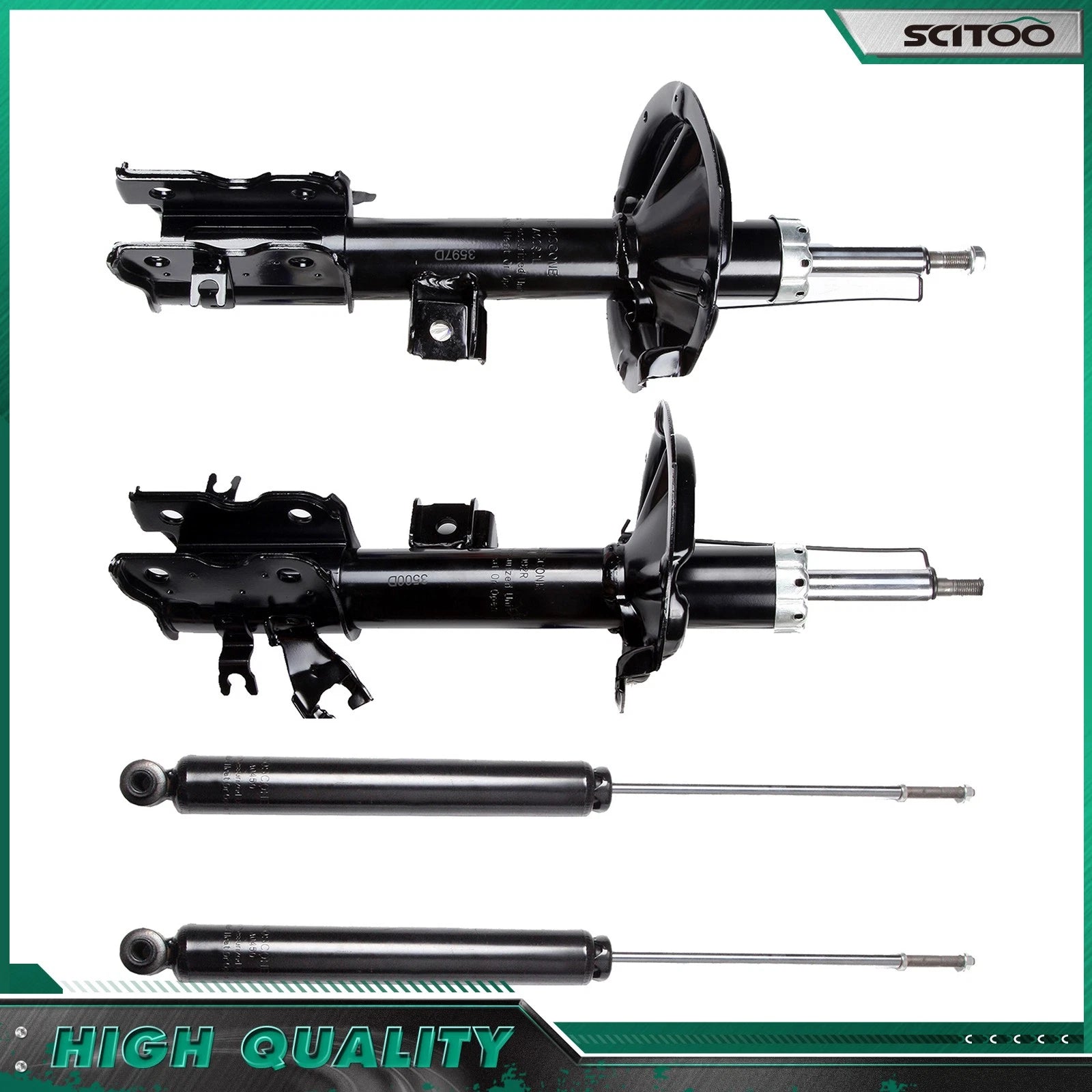 Set of 4 Front Strut Assembly Rear Shock Absorber Kit for Infiniti FX35 FX45