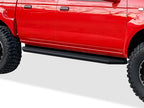 iBoard Black Running Boards for Nissan Frontier Crew Cab (1999–2004)