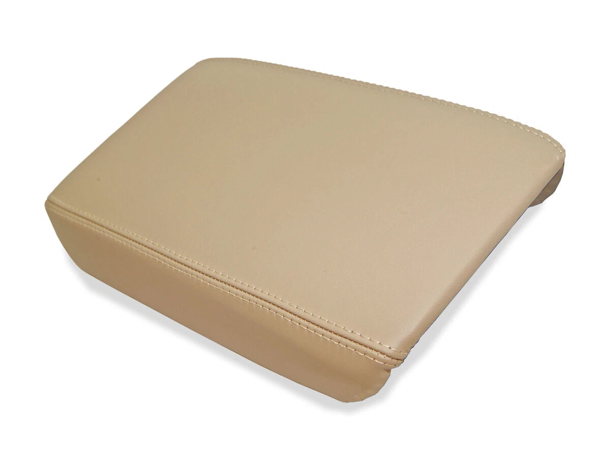 Center Console Lid Armrest Cover for Acura TSX (2009–2014) Beige PVC Leather