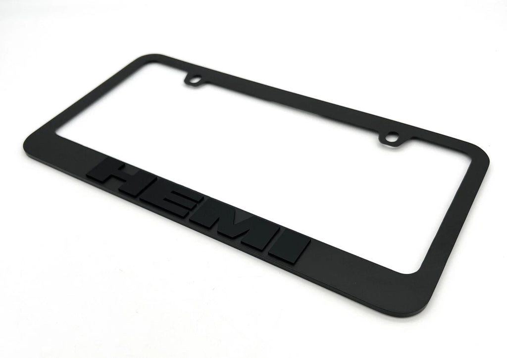License Plate Frame Premium Matte Black for Dodge Charger Challenger (2006–2023)