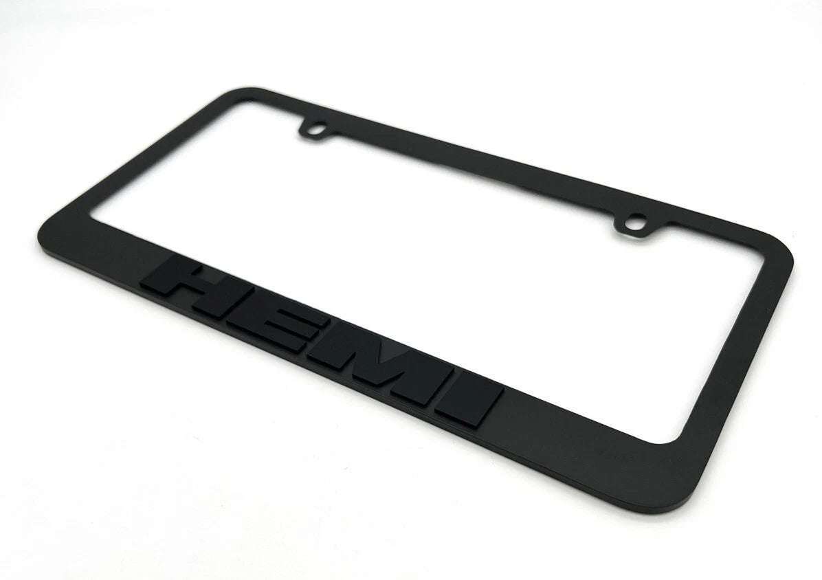 License Plate Frame Premium Matte Black for Dodge Charger Challenger (2006–2023)