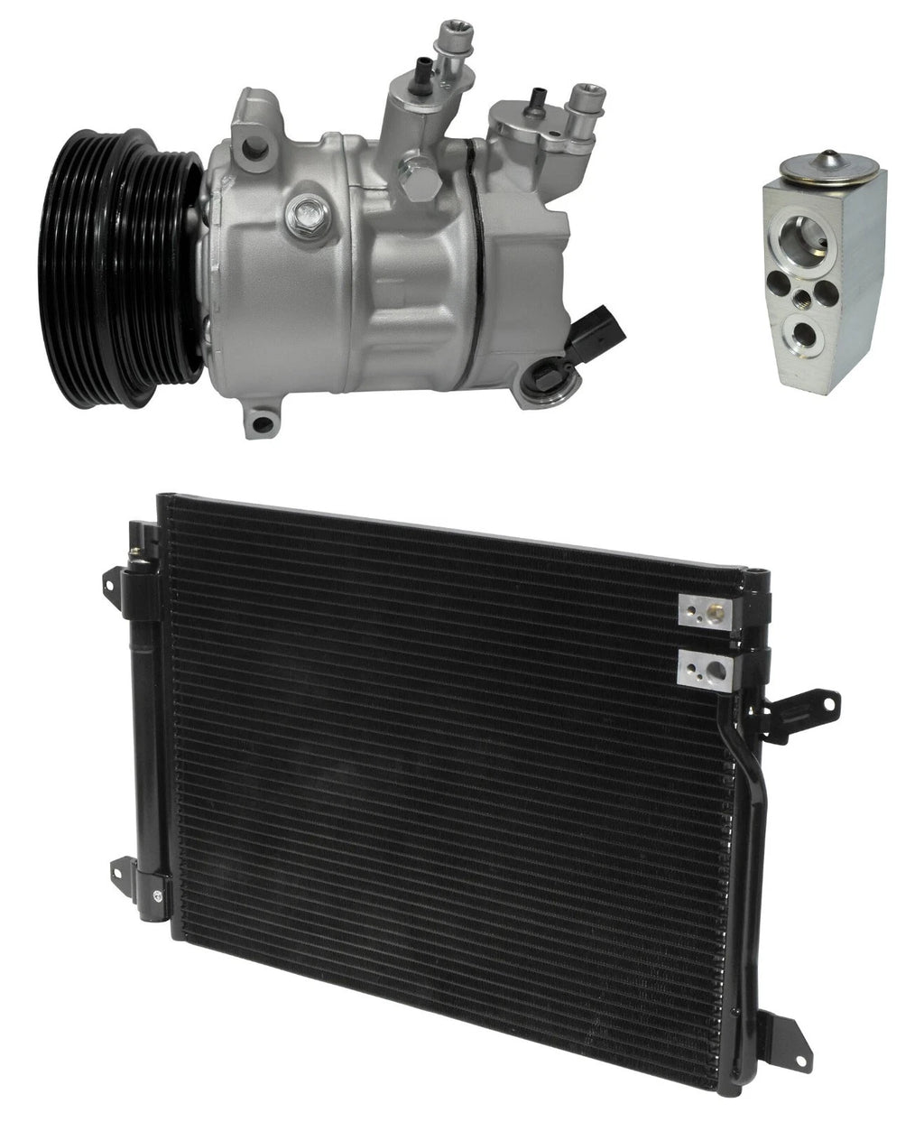 A/C Compressor Kit W Condenser for Volkswagen Beetle 2.5L (2013–2013)