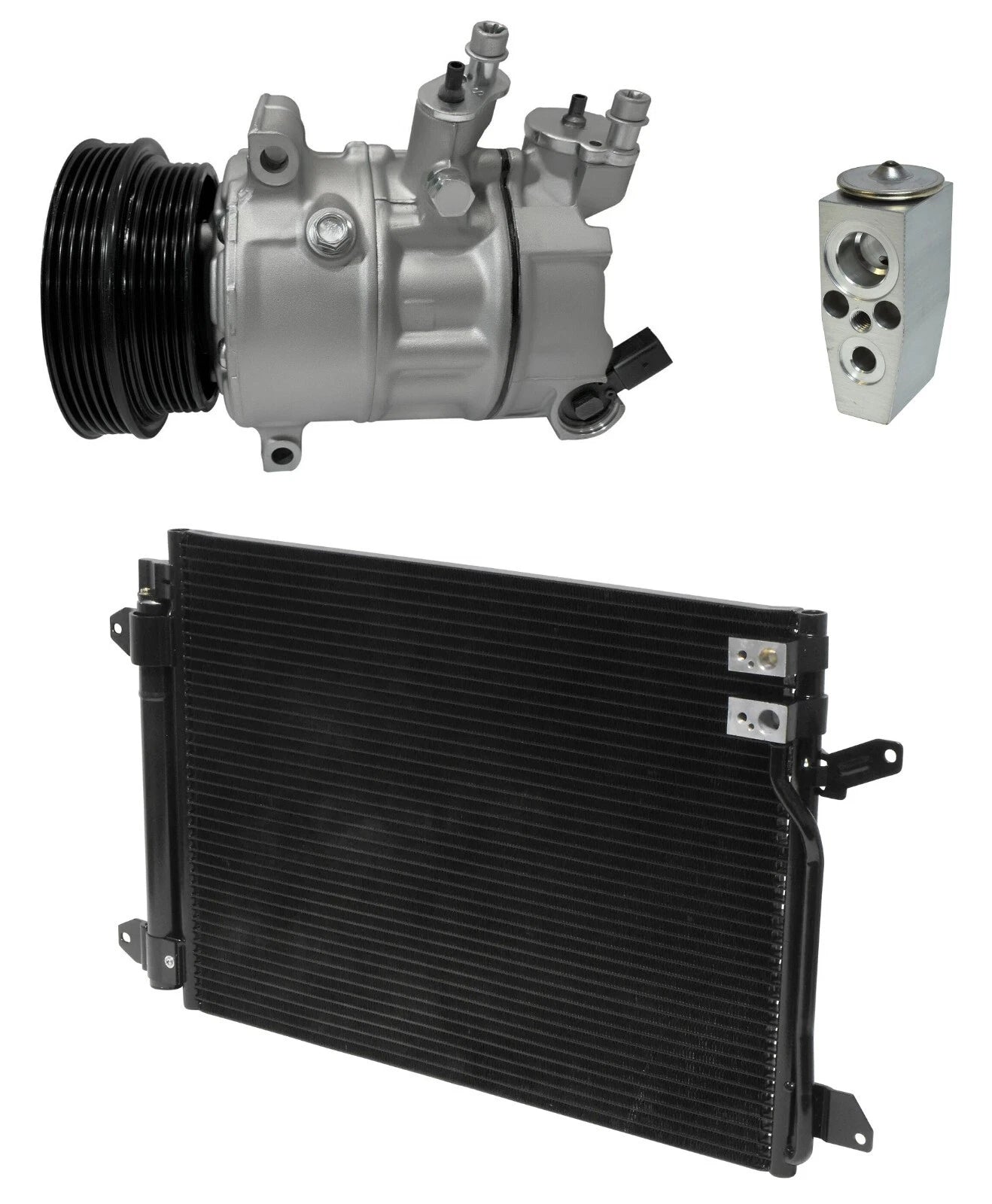 A/C Compressor Kit W Condenser for Volkswagen Beetle 2.5L (2013–2013)
