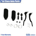 6PC Tie Rod Boot Suspension Kit for GMC Envoy Saab 9-7x (2003–2009)